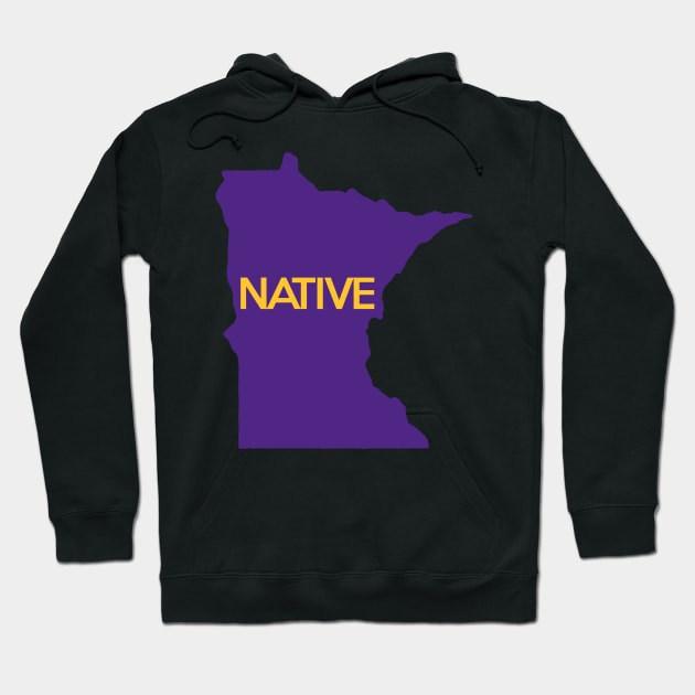 Minnesota Native MN Purple Hoodie by mindofstate